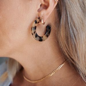 Tortoise Hoop earrings